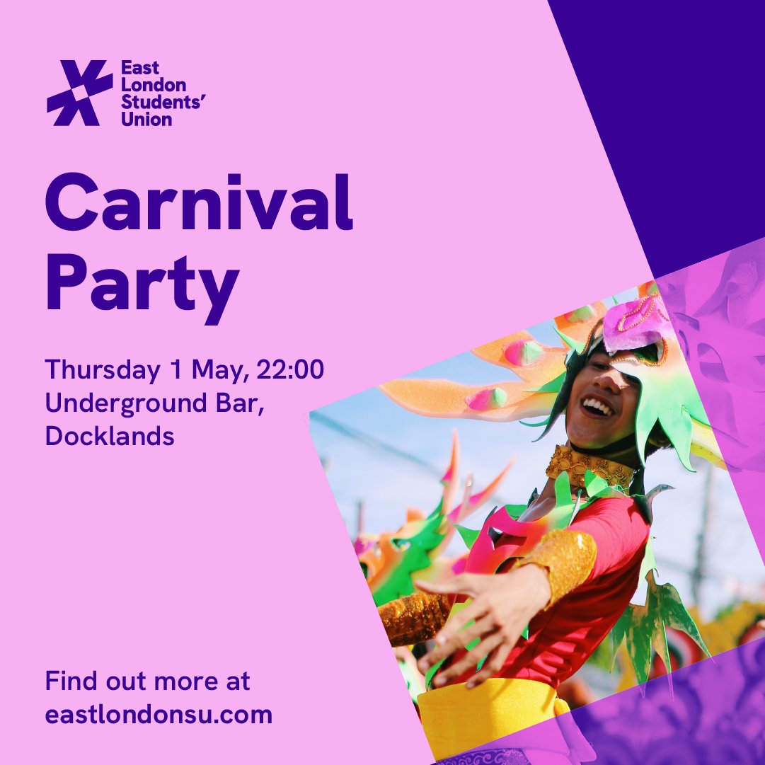 Next week, Near and Far Festival is back!

The festival is a celebration of all the cultures that make up the UEL community.  It's about celebrating cultures near and far – from east London locals to students from around the world.

Details: eastlondonsu.com/whatson