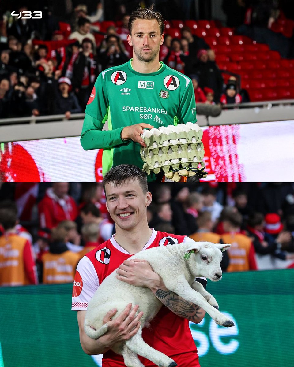 In Norway 🇳🇴 they are taking the MOTM prizes to the 𝗡𝗘𝗫𝗧 𝗟𝗘𝗩𝗘𝗟 🤣🐑🥚