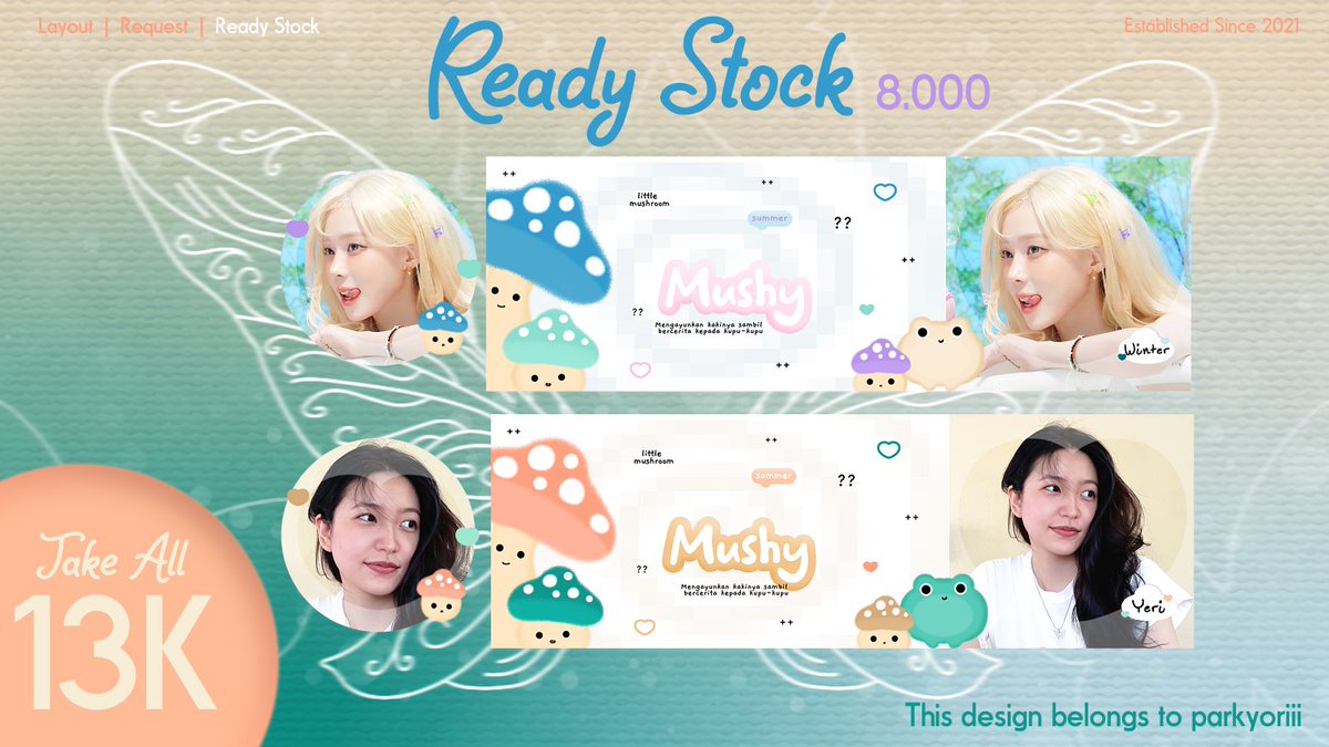 parkyoriii's tweet image. Bantu repost ya, terimakasih 💖✨ 

Haloo aku ada layout ready Yeri dan Winter yang bisa ditake sekarang melalui dm ✨ Bisa retext juga ya 

#zonauang