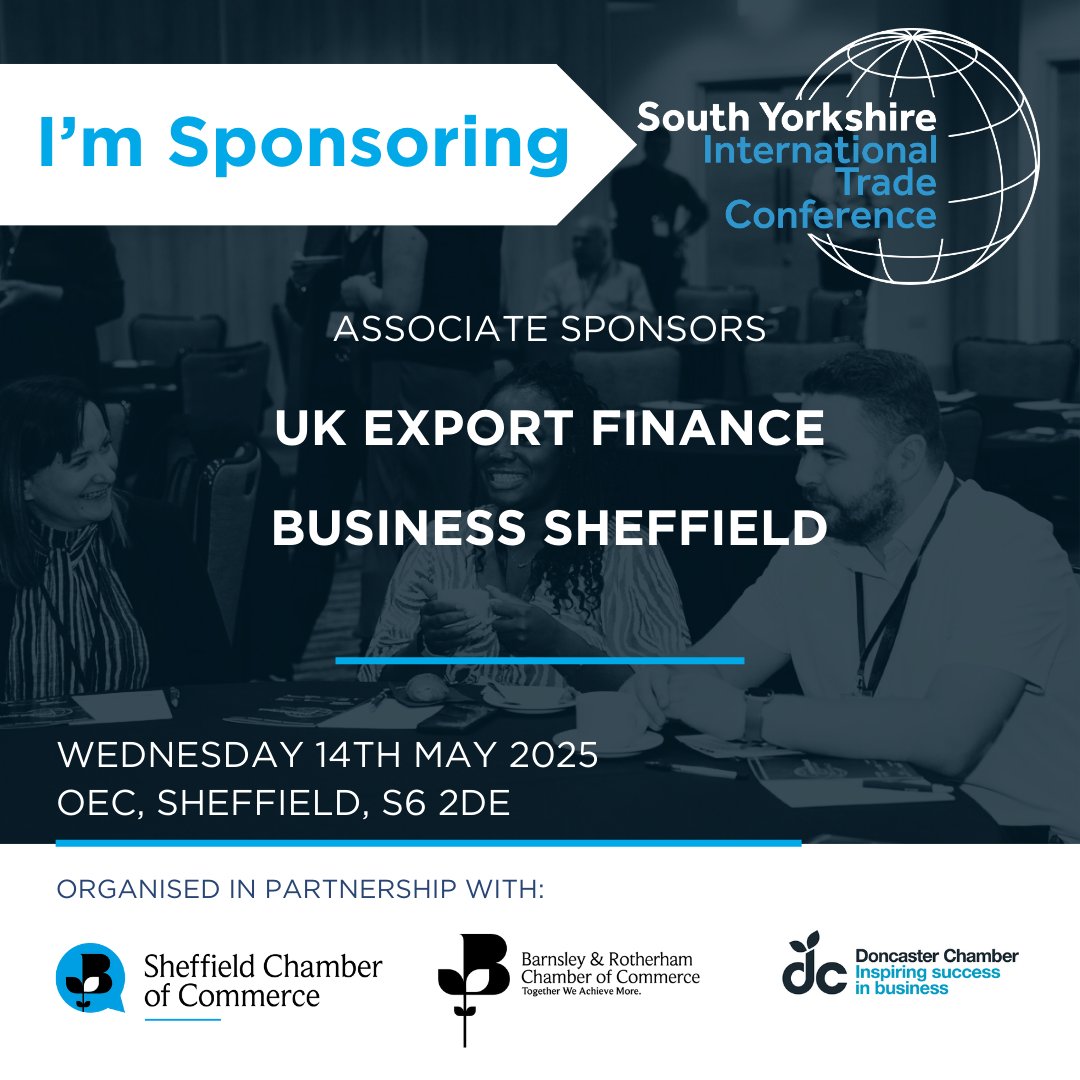 sheffchamber's tweet photo. #SYITC 👉 https://t.co/gUKl5AByVj
⭐Associate Sponsors
@UKEF
@SheffBusiness
⭐Exhibitors
@auditeluk
@fragomen
@pabtranslation
@UHYHackerYoung
⭐Speakers from
@SouthYorksMCA
@britishchambers
@biztradegovuk
@NewEraSheffield
@SITC_Sheffield
South Yorkshire Airport
Hothouse Beauty https://t.co/4RgO06o4AI