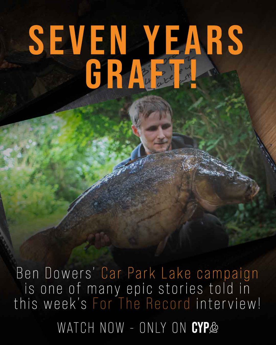 Ben Dowers' Car Park Lake campaign is one of many epic stories told in this week's For The Record interview!

🎥 Only on Cypography 

#cypography #carpfishing