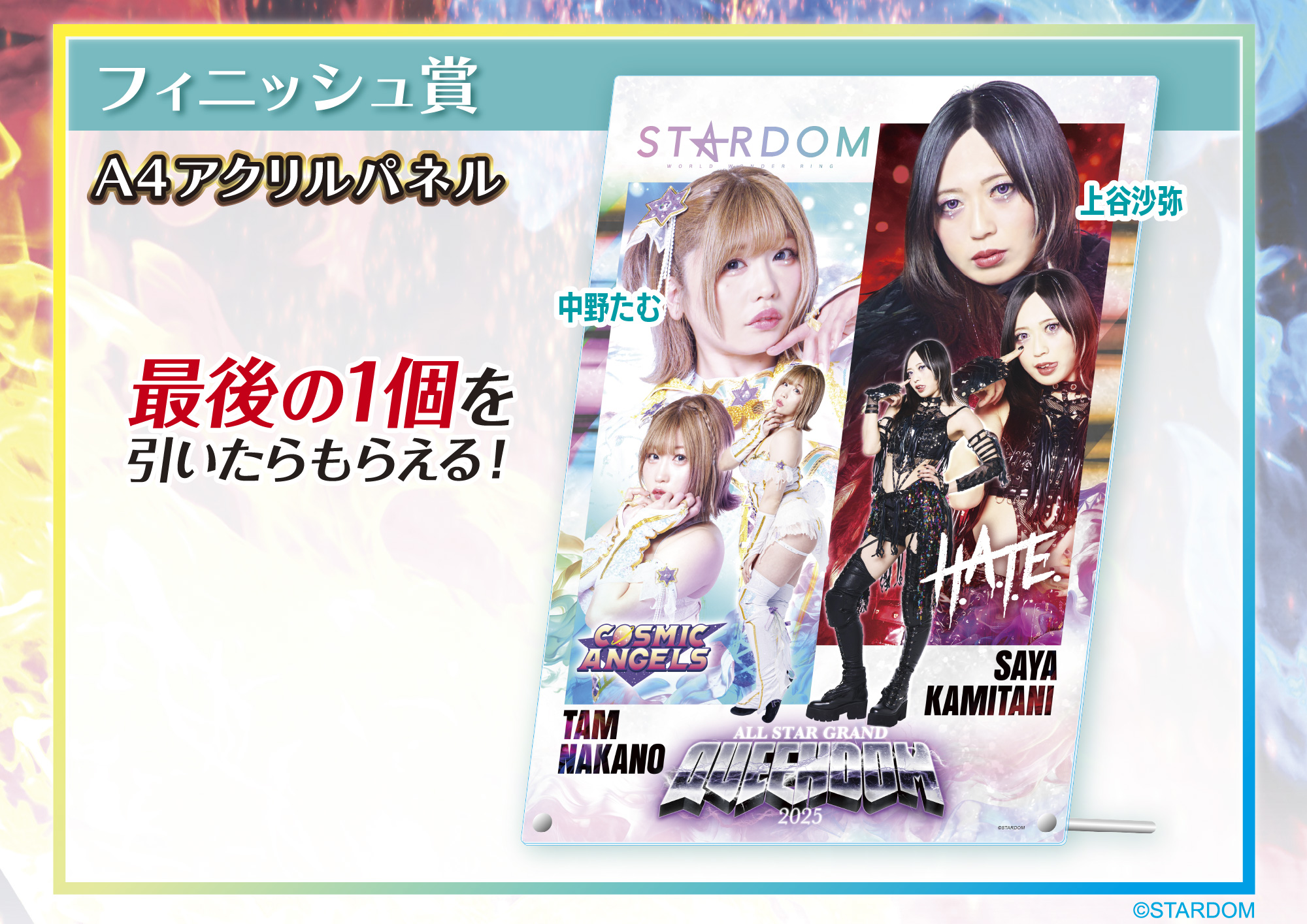STARDOMくじ2025 中野たむ　あたり STARDOM『WORLD WONDER RING STARDOMくじ2025』