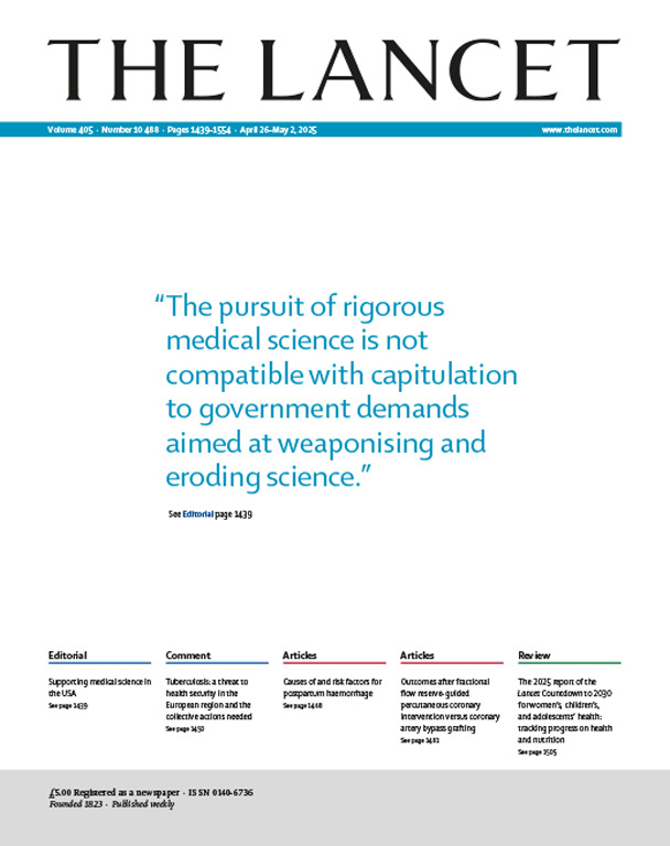 🆕 'Supporting medical science in the USA'

Read the latest Lancet Editorial: hubs.li/Q03jRGVw0

📖 Full issue: hubs.li/Q03jRLrN0