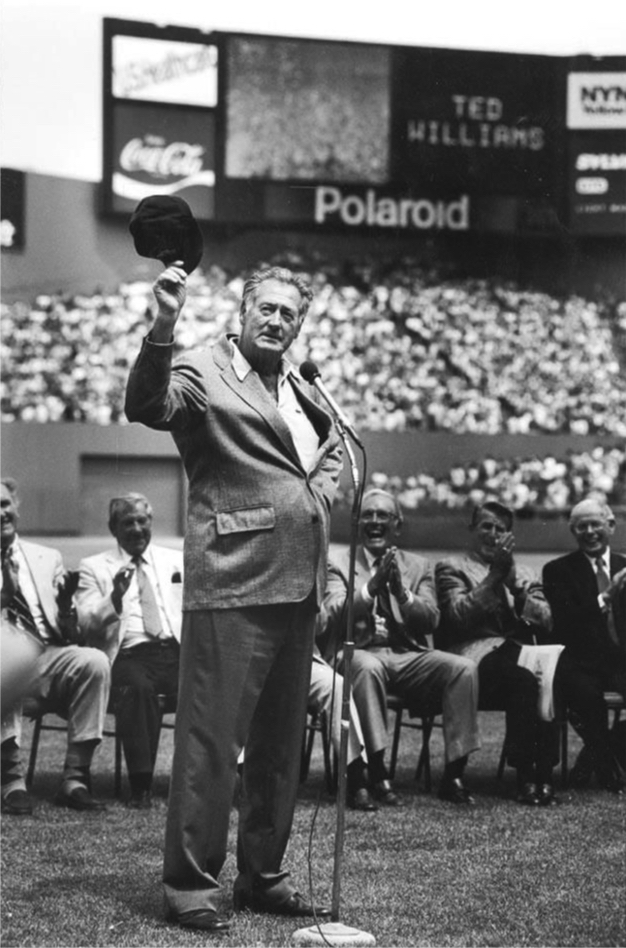 "History isn't dust. It's life. To sit with Ted Williams at age 76 is to know the Williams who 53 years earlier hit .406. It is to know the  Williams of John Updike's story who hits a home run in his last at-bat, on a September day in 1960, and ignores the Fenway Park crowd's