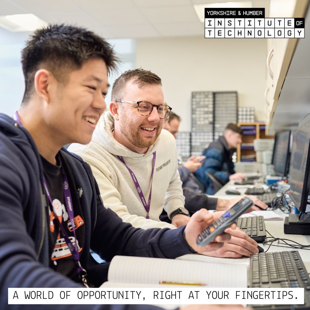 🚀 STEM learning that’s more than textbooks!

At the Yorkshire &amp; Humber Institute of Technology, get hands-on experience in labs, workshops &amp; real-world settings — all with flexible study options.

Learn your way. Build your future.

buff.ly/N74YTCv

#YHIoT #STEM
