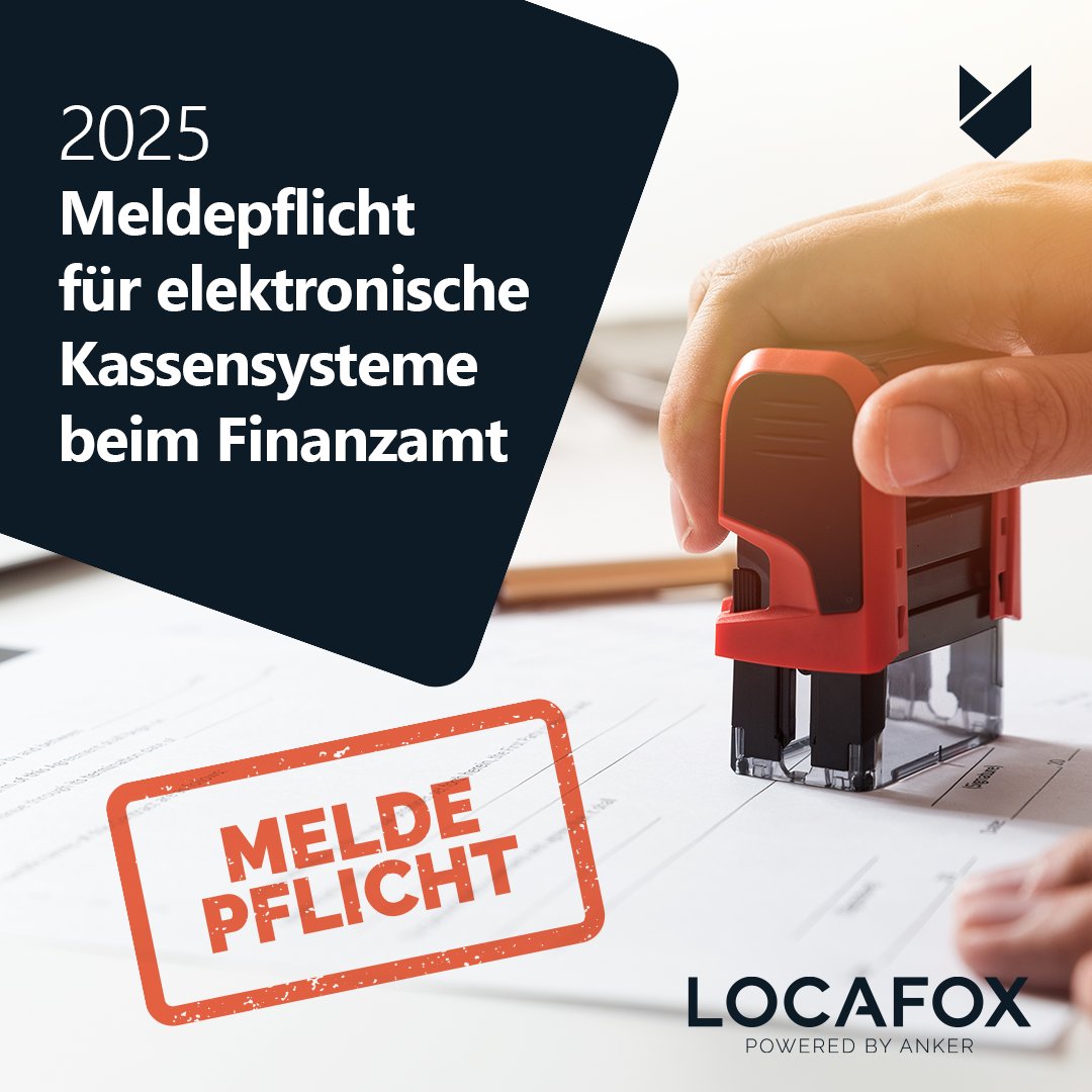 Seit 2025 #Pflicht: #elektronische #Kassensysteme müssen beim #Finanzamt gemeldet werden:

💡 Ziel: Mehr Transparenz im Zahlungsverkehr, weniger Manipulation.

🚫 Bei #Nichtmeldung drohen #Bußgelder.
Mehr dazu erfahren Sie in unserem Blog: zurl.co/XGv55