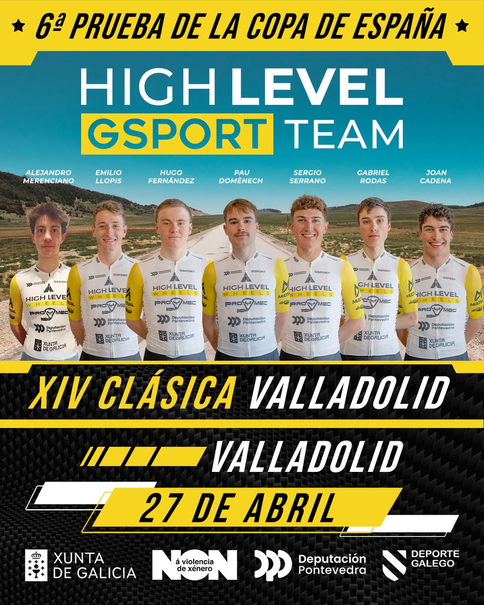 ⚔️ Clásica Valladolid 

📝 Sexta prueba de la #CopaEspañaEliteSub23