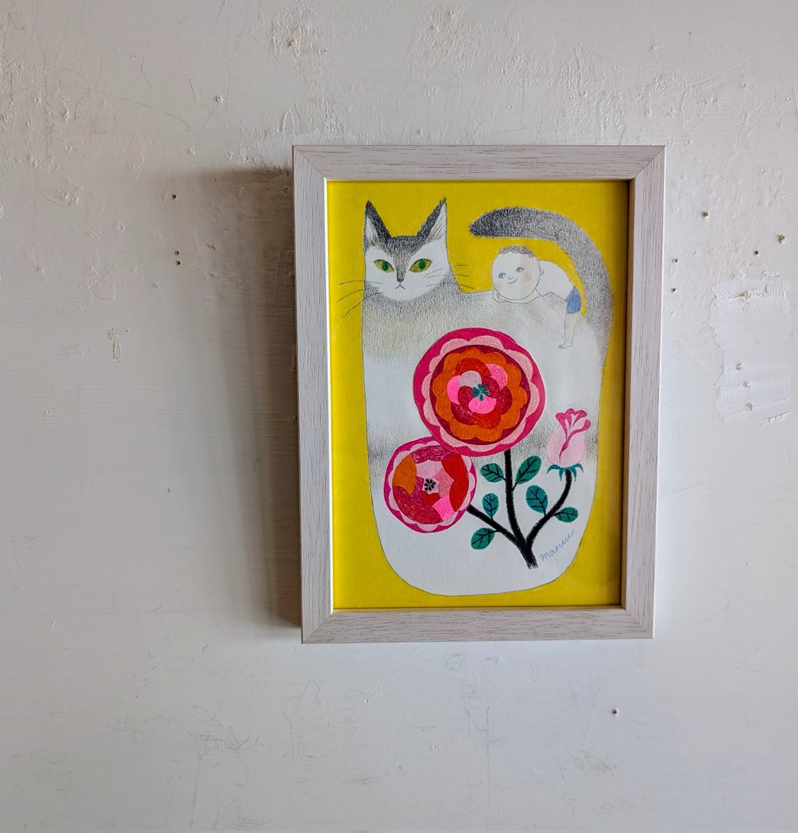 nowaki32's tweet photo. ペットショップにいくまえに展
こちらはMARUUさんの作品「君は春」
春がタイトルにつく3作品を出展いただいています🌸花の香りがしてきそうな、明るい空気の絵です。こちらはコラージュ作品なのでぜひ実物をご覧ください✨
#ペットショップにいくまえに
#MARUU @nozenkazura828 https://t.co/45rPs8sZk0