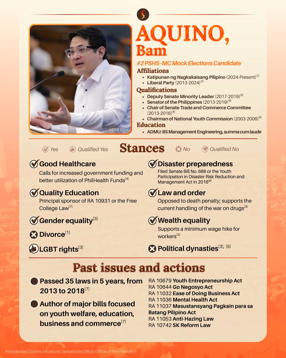 scischo's tweet photo. With the 2025 midterm elections fast approaching, The Science Scholar has created inforgraphics about the running senatorial candidates.

The candidates featured today are Kiko Pangilinan, Bam Aquino, Heidi Mendoza, and Luke Espiritu. https://t.co/2PN23c1m2H