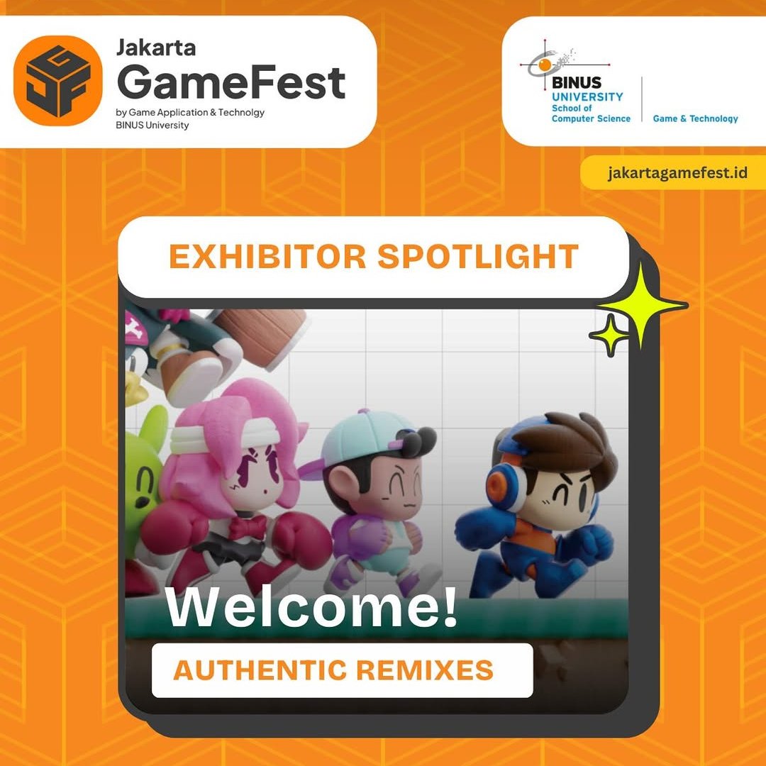 FatRaccoonDev (@fatraccoondev) on Twitter photo Hello folks!
We're thrilled to announce that we will be attending Jakarta Game Fest 2025!
📅Saturday, 26 April 2025
📍Binus Anggrek Campus
We will be showcasing:
🏃🏽♀️Kidbash: Super Legend <a href="/KidbashSL/">Kidbash: Super Legend | Wishlist NOW on Steam! 💥</a>
⚔️Cryptfall <a href="/cryptfallgame/">CRYPTFALL on STEAM | 🎮WISHLIST NOW!</a>
Come say hi and don't miss out! Hello folks!
We're thrilled to announce that we will be attending Jakarta Game Fest 2025!
📅Saturday, 26 April 2025
📍Binus Anggrek Campus
We will be showcasing:
🏃🏽♀️Kidbash: Super Legend <a href="/KidbashSL/">Kidbash: Super Legend | Wishlist NOW on Steam! 💥</a>
⚔️Cryptfall <a href="/cryptfallgame/">CRYPTFALL on STEAM | 🎮WISHLIST NOW!</a>
Come say hi and don't miss out!