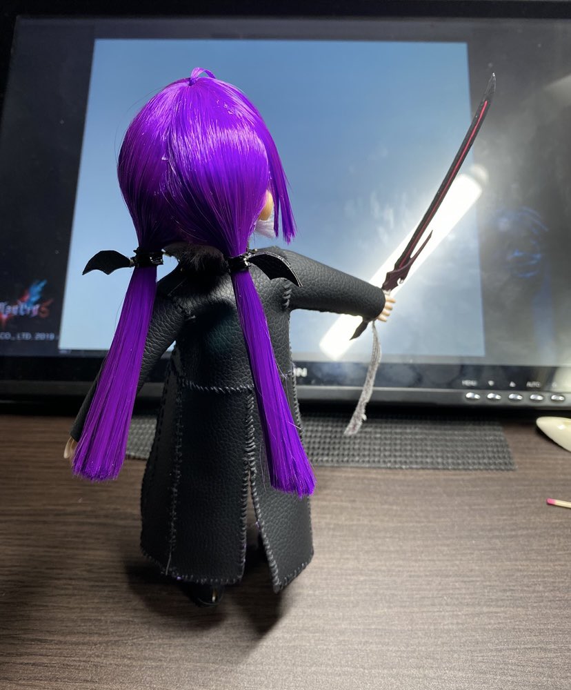 「うちの子 リトちゃんのドール完成したよ!初めての事が多くて大変やったけど楽しかっ」|🌸あまがみP🌸のイラスト