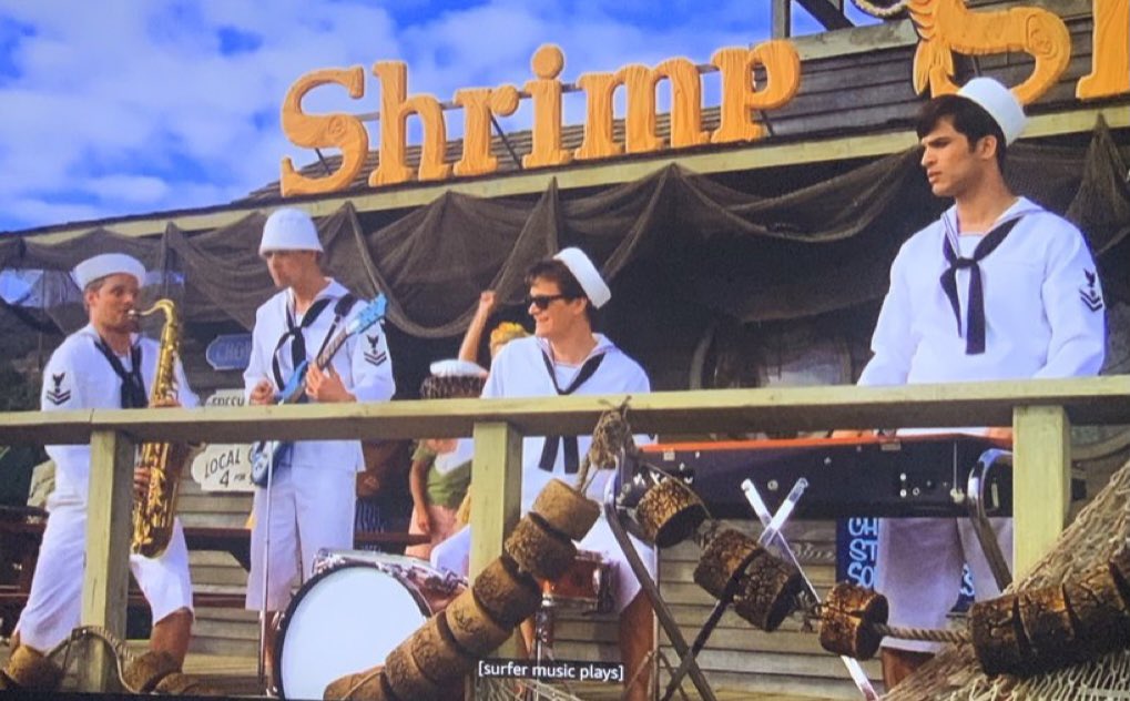 rickp1101's tweet photo. @punt_rd Captain Geech and the Shrimp Shack Shooters from That Thing You Do.  A fake band playing a fake band! https://t.co/viu89hyfkd