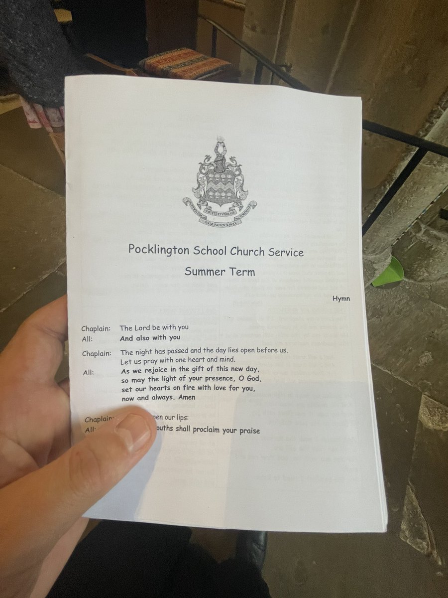 And a last service for our brilliantly committed cross bearer Stanley - 2 years of fantastic service <a href="/PockSchool/">Pocklington School</a> - thank you!