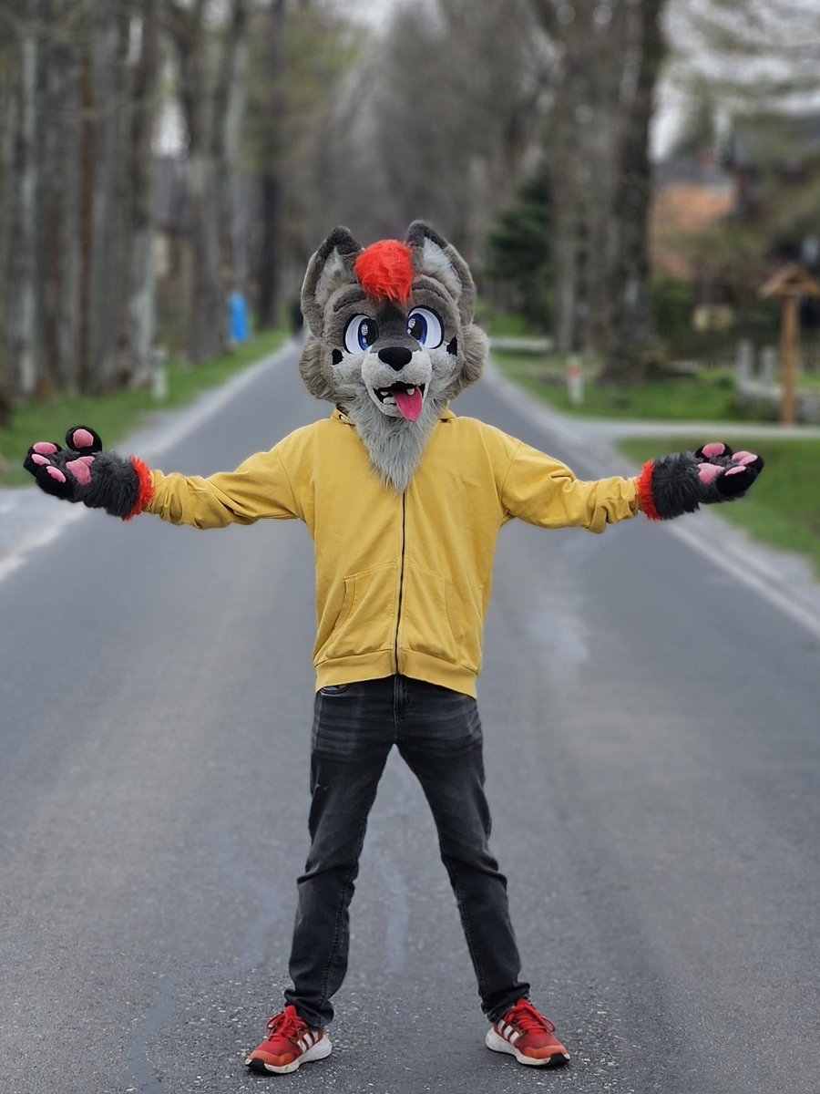 WELCOME TO MY ROAD!

📸 <a href="/RapidtheHusky/">Rapid</a> 

#fursuitfriday #furry #fursuiter #furryfandom #fursuit