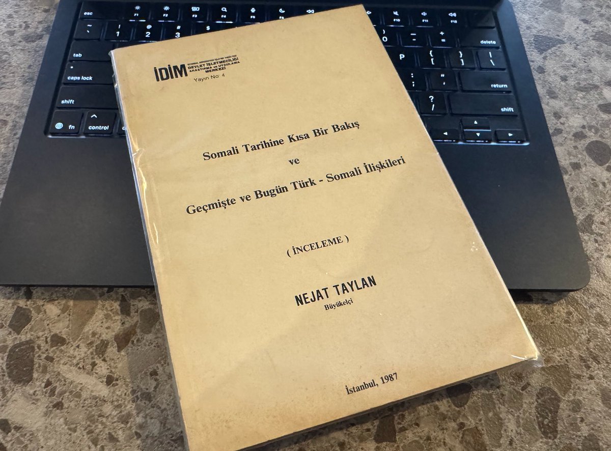 Turkish-language resources on Somalia are incredibly limited. That’s why I often explore rare book archives, hoping to uncover early works on the subject.

Just recently, I found a truly unique book written by Ambassador Nejat Taylan, who served as Türkiye’s Ambassador to