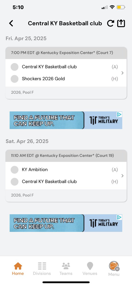 Jalen Gribbins (@jalen_gribbins) on Twitter photo My schedule at Grassroots showcase.
<a href="/recruiting_apex/">Coach Troy Cagle | Apex College Recruiting</a> <a href="/KYballClubPro16/">Kentucky Basketball Club (KY)</a> My schedule at Grassroots showcase.
<a href="/recruiting_apex/">Coach Troy Cagle | Apex College Recruiting</a> <a href="/KYballClubPro16/">Kentucky Basketball Club (KY)</a>