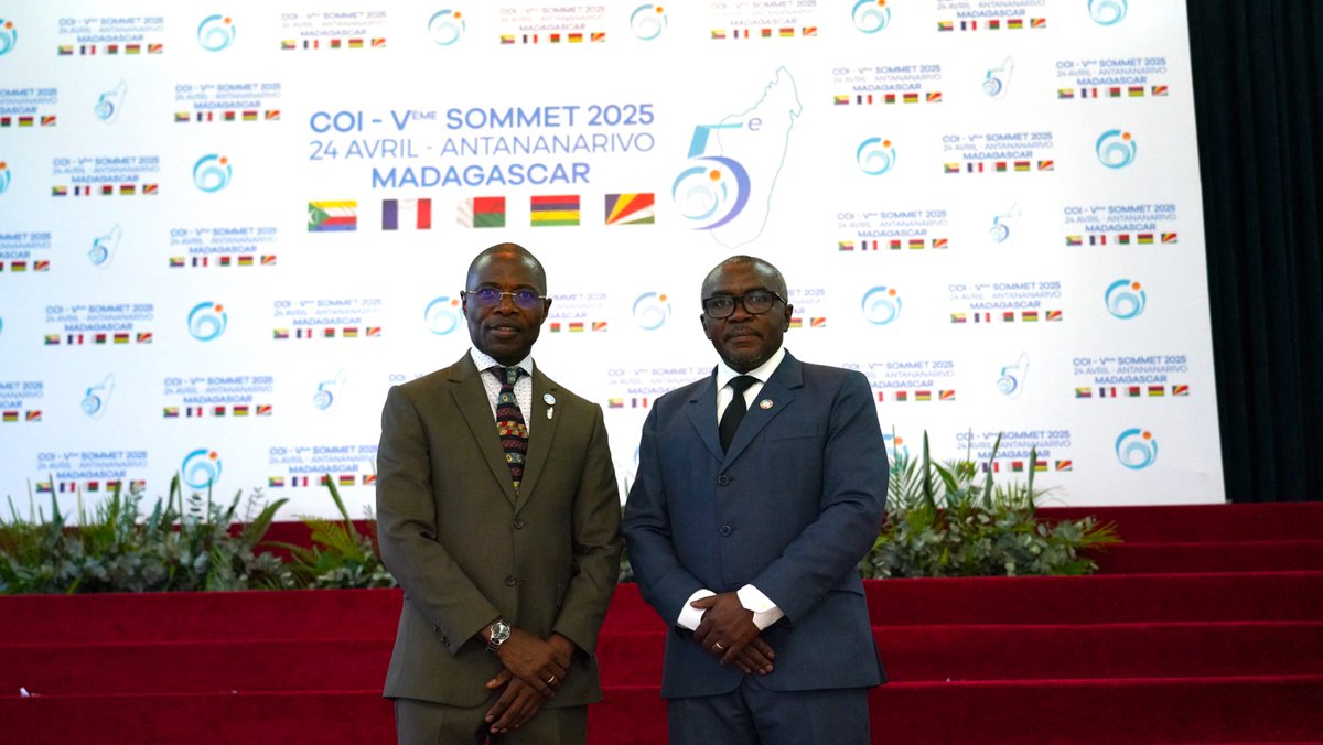 M. Charles Boliko (@charlesboliko) on Twitter photo It is an honor to represent <a href="/FAO/">Food and Agriculture Organization</a> at the #IOC2025 Summit alongside Dr. <a href="/PatriceTalla/">Dr. Patrice TALLA</a> .
We are committed to supporting the region in implementing #PRESAN, particularly for small island developing states, to strengthen #foodsecurity and resilience against emerging challenges. It is an honor to represent <a href="/FAO/">Food and Agriculture Organization</a> at the #IOC2025 Summit alongside Dr. <a href="/PatriceTalla/">Dr. Patrice TALLA</a> .
We are committed to supporting the region in implementing #PRESAN, particularly for small island developing states, to strengthen #foodsecurity and resilience against emerging challenges.