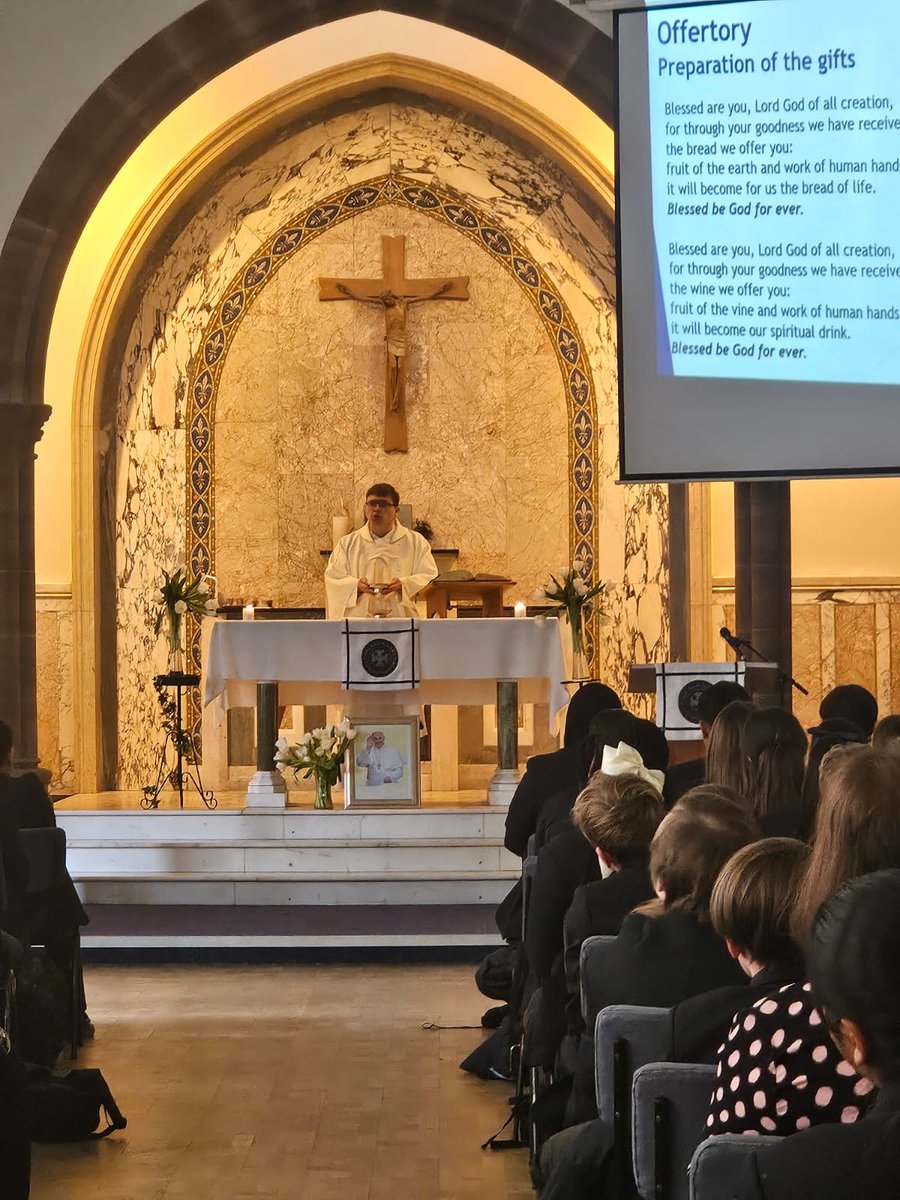 ✝️🕊️This week, we marked the passing of Pope Francis with a series of masses for our students and staff.

"God fills us with with the certainty that we, too, are called to share in life that knows no end... Let us entrust ourselves to him, for he alone can make all things new."