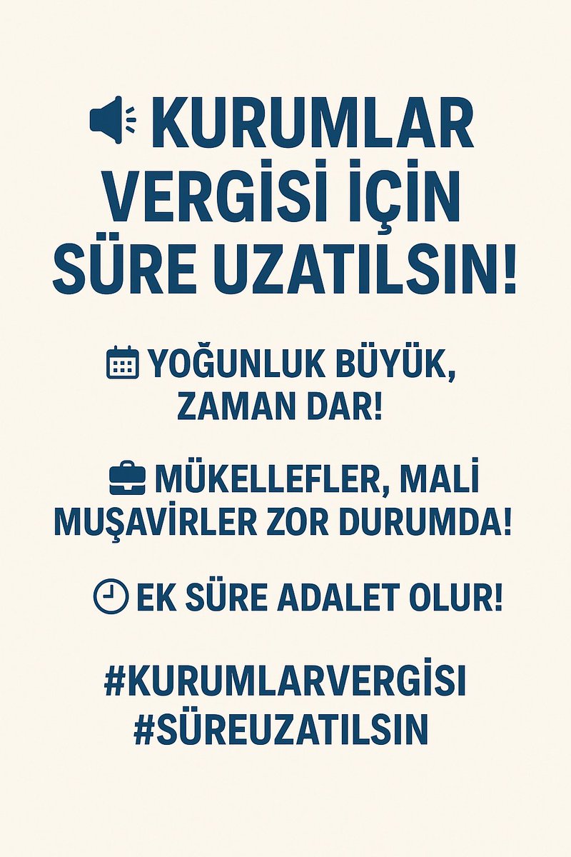 #KurumlarVergisiUzatılsın