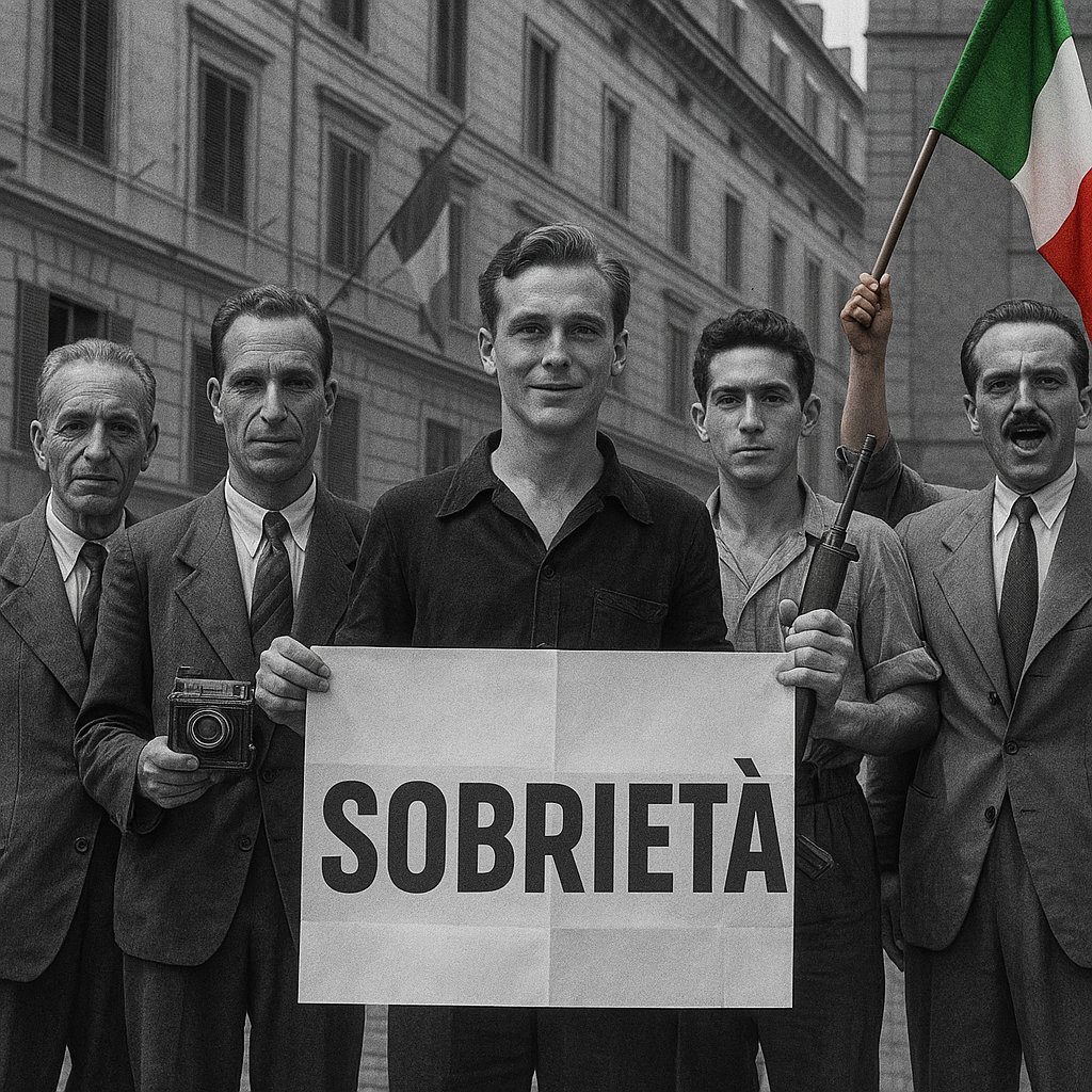 Evviva la Resistenza e la Sobrietà...

#25aprile #Resistenza #Liberazione