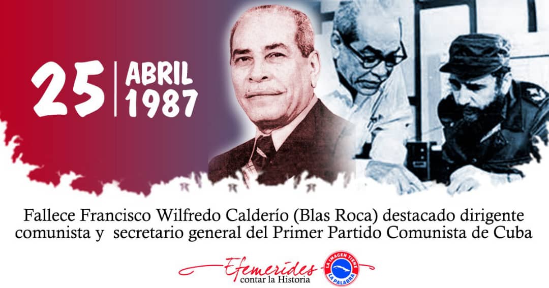 Fallece en La Habana el prestigioso dirigente comunista Blas Roca Calderío.

A partir de 1931 formó parte del Comité Central del Partido Comunista y encargado de su organización en la provincia de Oriente
#CubaViveEnSuHistoria #CubaMined #PinardelRío