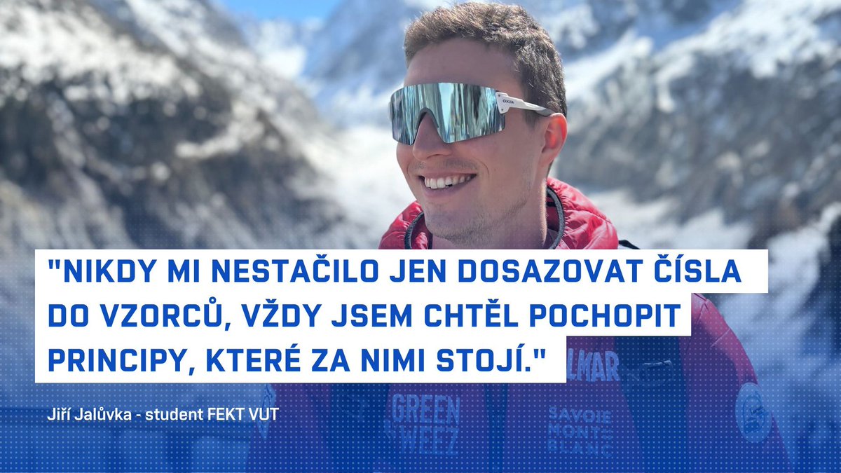 Jiří Jalůvka, student magisterského programu Space Applications na FEKT VUT, absolvuje prestižní roční stáž v CERN – a je jediným Čechem mezi 43 vybranými z více než 4000 uchazečů z celého světa!
Čtěte více o jeho cestě i práci v CERN: fekt.vut.cz/o_fakulte/aktu…