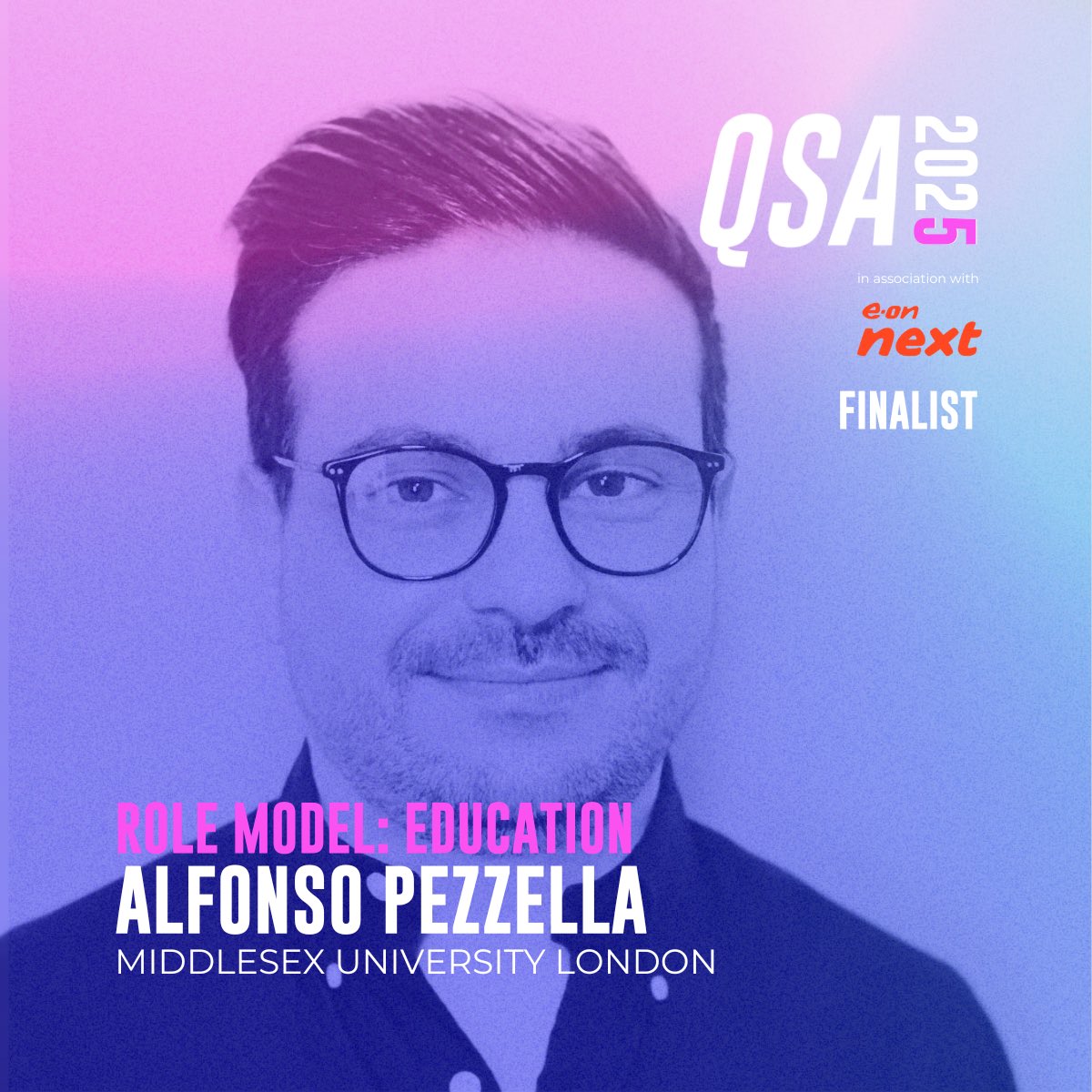 I am beyond proud to share that I am a finalist in The Queer Student Awards 2025! 🌈💫
Honoured to be recognised alongside so many inspiring LGBTQ+ changemakers. 

Let’s keep pushing for inclusion, visibility, and joy in every space we enter. 
#QueerStudentAwards #LGBTQ+ #QSA2025