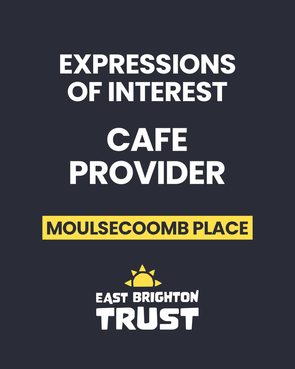 East Brighton Trust (@ebt_uk) on Twitter photo ☕ We’re on the lookout for a coffee offer that’s more than just great brews — one that creates opportunity and barista training for locals.
🏠 Based at Moulsecoomb Place, in partnership with EBT
🗓 Apply by 31 May 2025: hello@eastbrightontrust.co.uk
#CoffeeWithPurpose ☕ We’re on the lookout for a coffee offer that’s more than just great brews — one that creates opportunity and barista training for locals.
🏠 Based at Moulsecoomb Place, in partnership with EBT
🗓 Apply by 31 May 2025: hello@eastbrightontrust.co.uk
#CoffeeWithPurpose