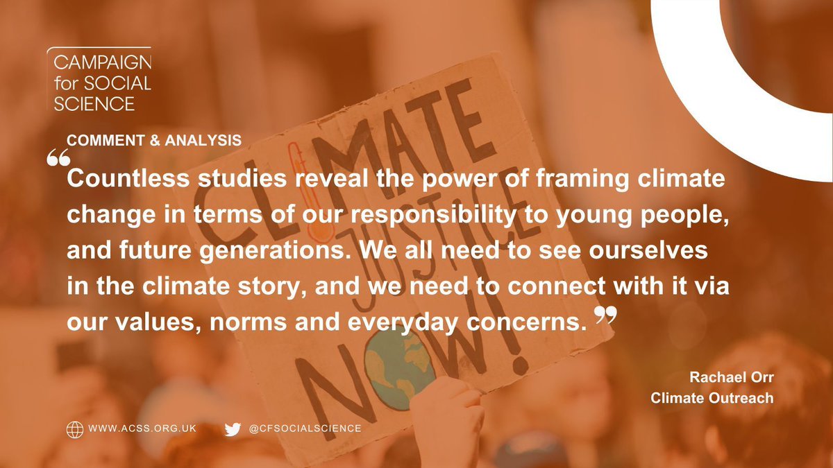 Campaign for Social Science (@cfsocialscience) on Twitter photo “…climate change is, in fact, a story that’s all about people.” In this blog✍️ from our archive, <a href="/Rachaelorrsome/">Rachael Orr 🧡</a>, CEO of <a href="/climateoutreach/">Climate Outreach</a>, demonstrates that climate change is a social problem with social science solutions.
Read now ➡️ acss.org.uk/social-science… “…climate change is, in fact, a story that’s all about people.” In this blog✍️ from our archive, <a href="/Rachaelorrsome/">Rachael Orr 🧡</a>, CEO of <a href="/climateoutreach/">Climate Outreach</a>, demonstrates that climate change is a social problem with social science solutions.
Read now ➡️ acss.org.uk/social-science…