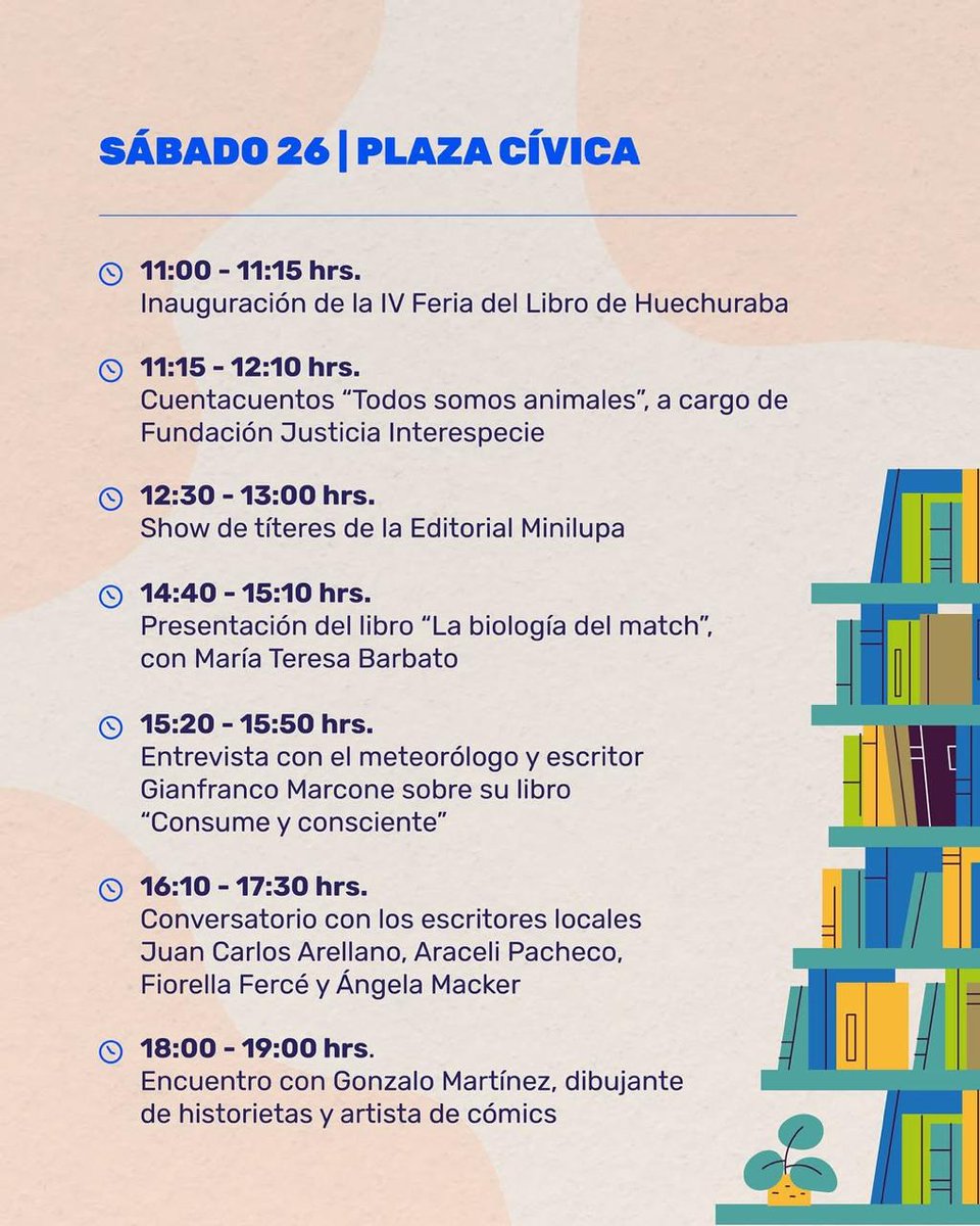 Agenden mañana y el domingo para ir a verme a Feria del #Libro de #Huechuraba done estaremos con muchos amigos, <a href="/Queltehuedicion/">Queltehueediciones</a> <a href="/Cuadernisimo/">Cuadernísimo®</a> <a href="/LaGrietaComic/">La Grieta</a> de 11 a 19h el sábado en Plaza Cívica y el domingo en Pedro Fontova (Bandejón central)
