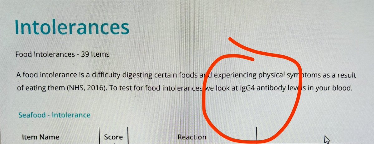 IgG4 is considered a non-inflammatory antibody. It is probably involved in suppressing allergic reactions to allergens in some situations. It is not a diagnostic marker of food intolerance. Don’t waste your money on this! #allergy