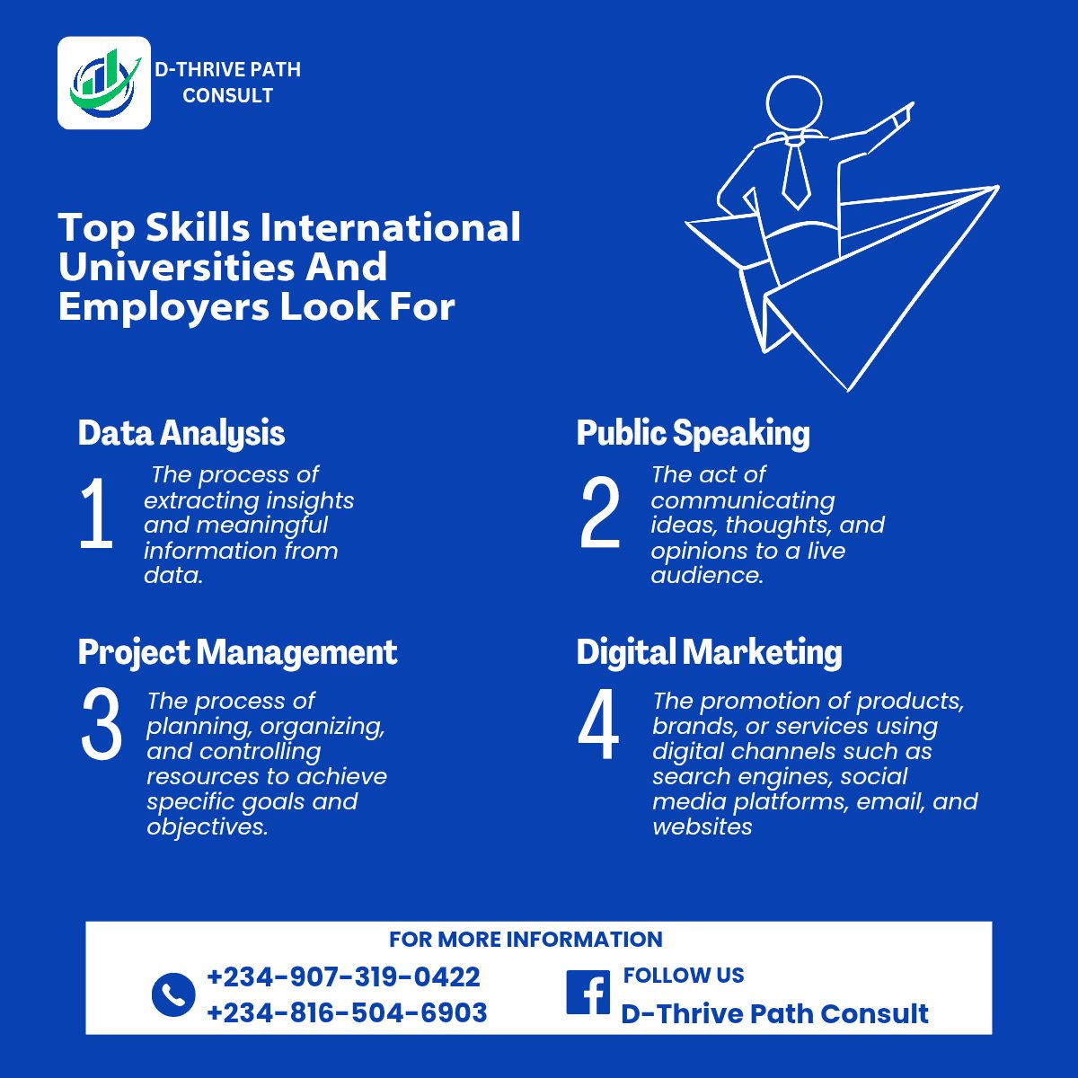 Dthrive_path's tweet photo. Take your career global! Develop the skills that matter most to international universities and employers.

Want free learning platforms to get started? Drop 'SKILLS' in the comment.

#StudyAbroad25 #Indemandskills https://t.co/d91zvChwym