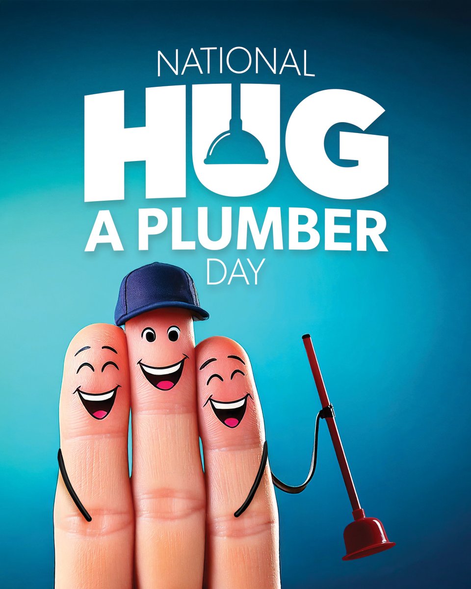 comfortfirstnc's tweet photo. If you see one of our plumbers today, show them some love with a hug, a high-five or just a "thank you"... it's National Hug a Plumber Day! ☀️❄️

#hugaplumber https://t.co/SyPoRkNK6f