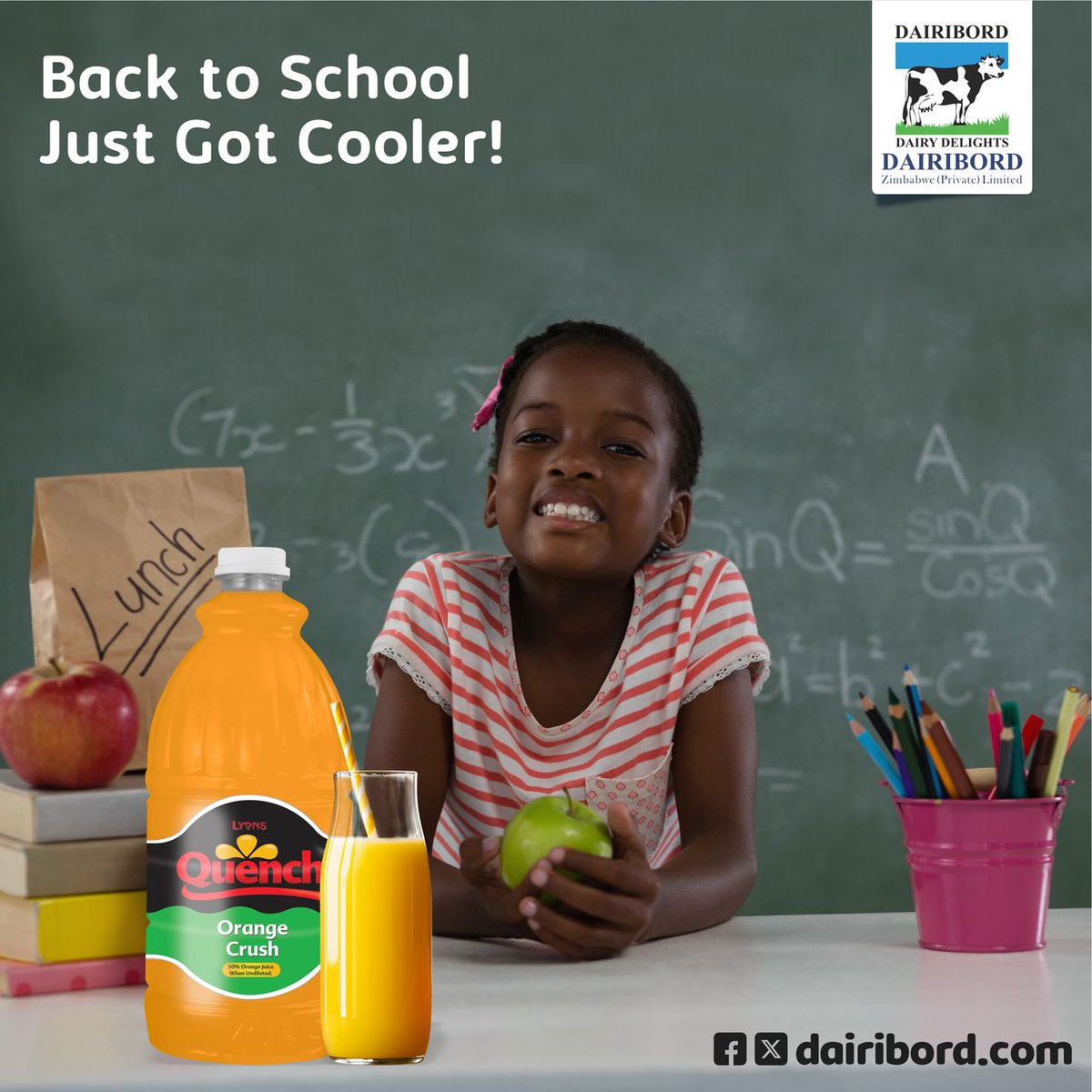 Get ready for the new term! Take advantage of our Quench Crush specials. Quench Crush is the back-to-school essential every lunchbox needs. Refreshing, fruity, and fun!
#QuenchCrush #Dairibord