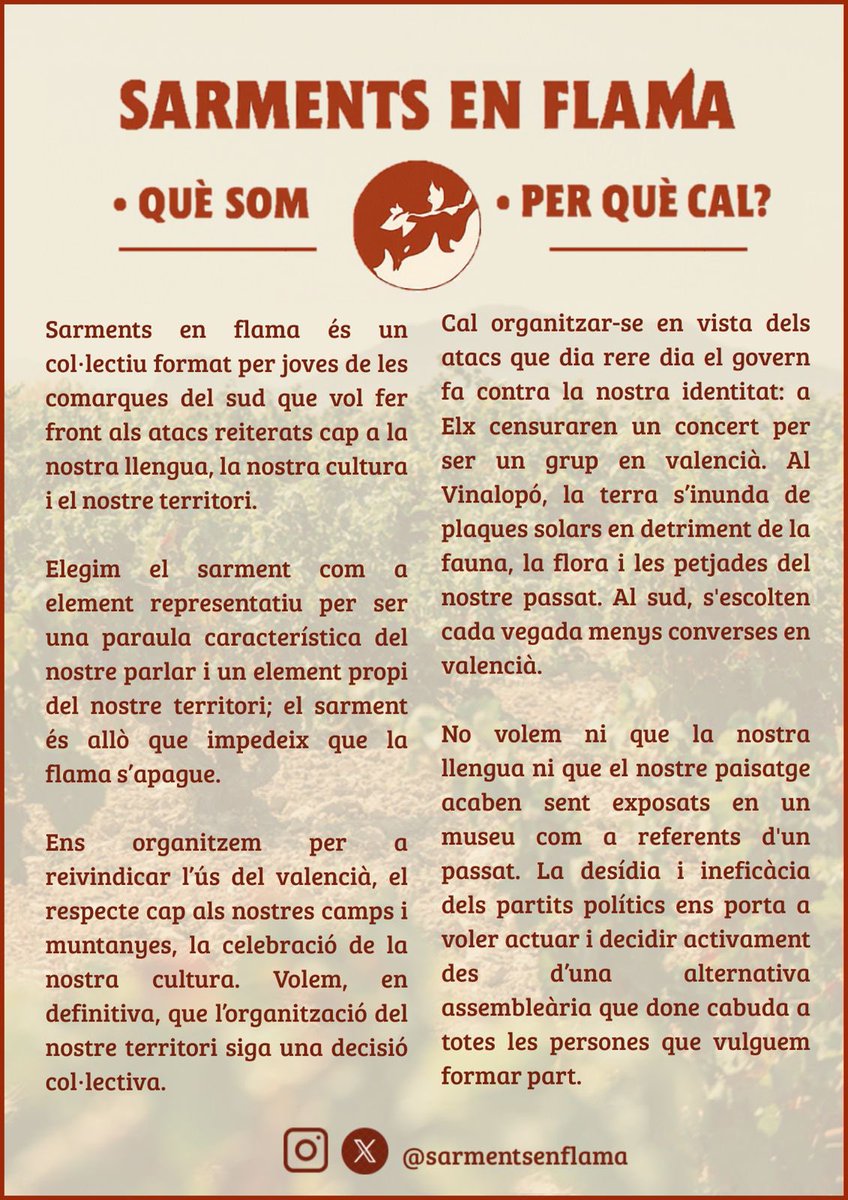 El dia 12 d'abril ens vam organitzar en bloc per a participar en la manifestació per la diada del 25 d’abril a Alacant; fent xarxa i demostrant un cop més que sense les comarques del sud no hi ha País Valencià.