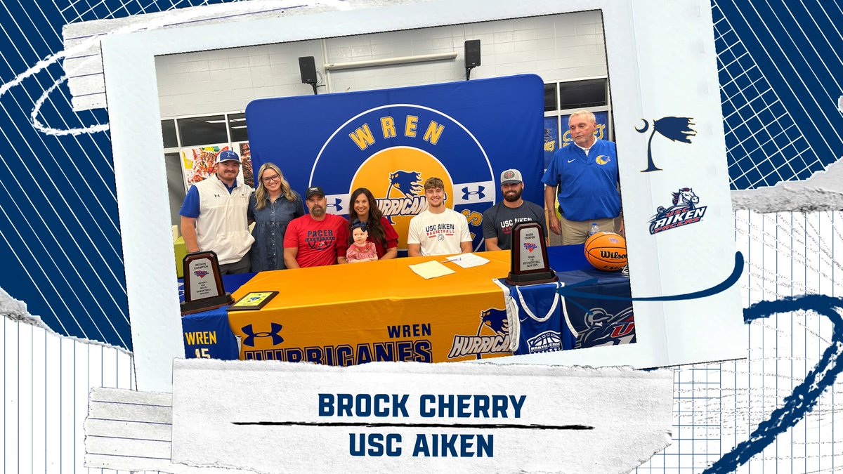 🏀Congratulations to Senior Brock Cherry on signing with USC Aiken