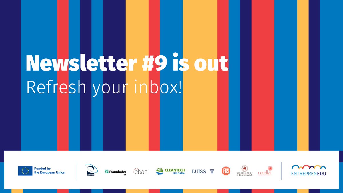 entreprenedu's tweet photo. #ENTREPRENEDU #newsletter is out in the email-world! 📨

Missed it?😶 Here's a sneak peak! 👀
https://t.co/L72tmJdaQg https://t.co/hJfZlPpDnD