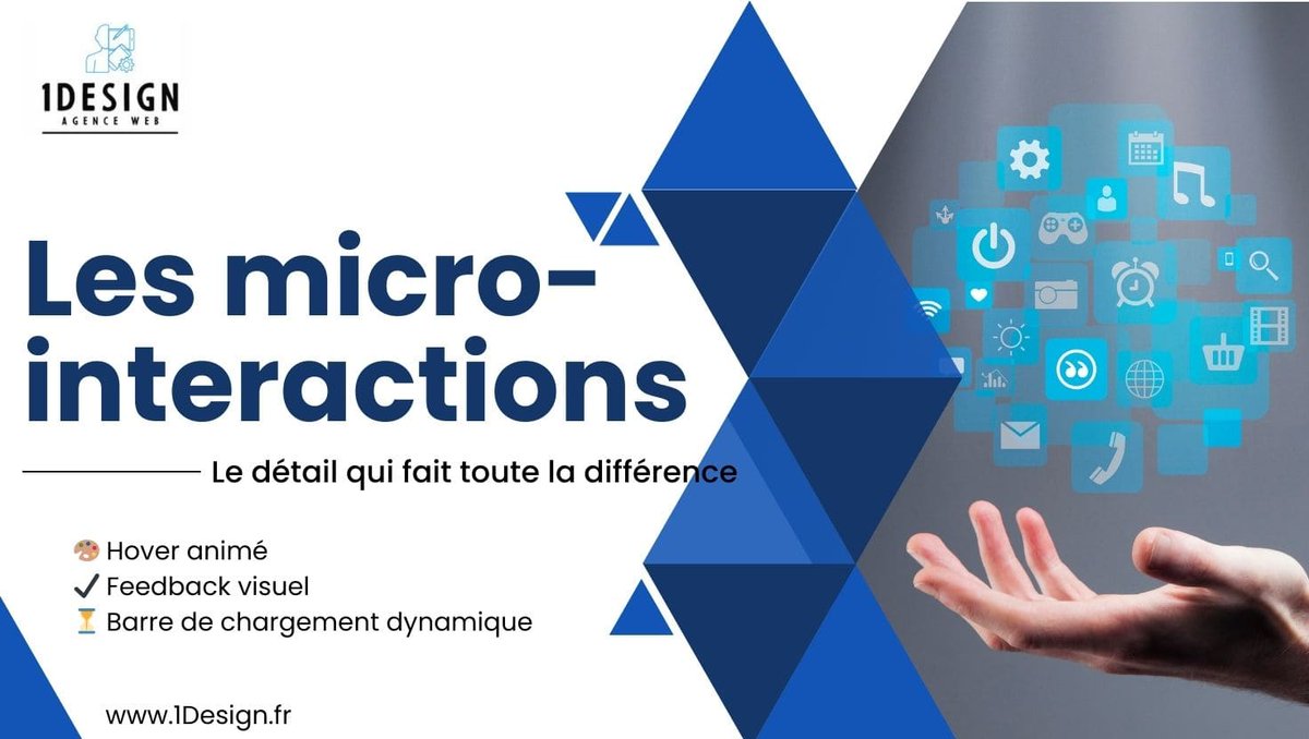 1designFR's tweet photo. 💡 Les micro-interactions : le détail qui change tout !
🖥️ Expérience utilisateur améliorée
📈 Engagement boosté
🚀 Design interactif
📲 Découvrez notre article 👉 https://t.co/Rh2MPKQpJe
#WebDesign #MicroInteractions #UX #1Design https://t.co/lxPi9dl3S0