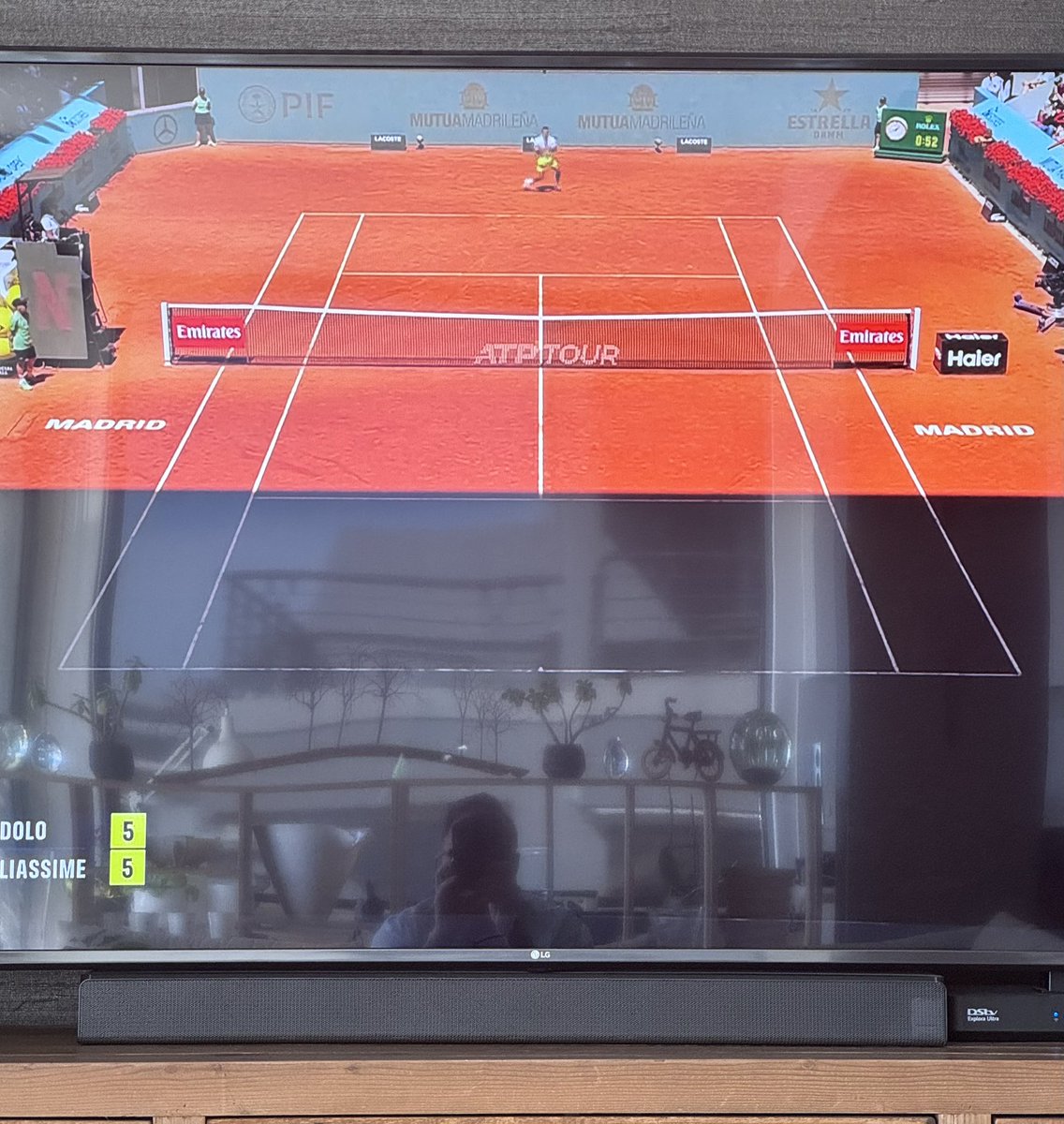 Lovely to only see one player at the Madrid Open 👀<a href="/TennisTV/">Tennis TV</a> <a href="/Tennis/">TENNIS</a> <a href="/MutuaMadridOpen/">#MMOPEN</a>