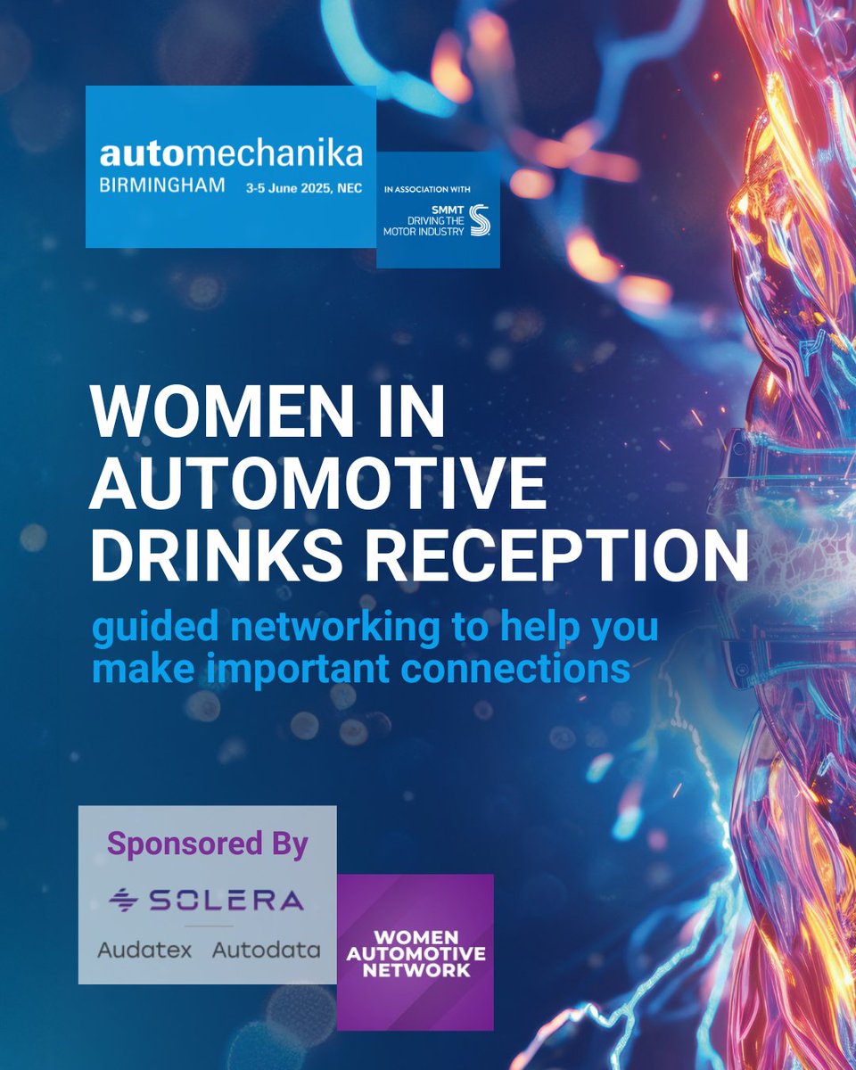 Automechanika Birmingham is hosting a women in automotive guided networking event with complimentary refreshments. 

The guided networking is designed with the specific aim that everyone comes away having met at LEAST one new contact.