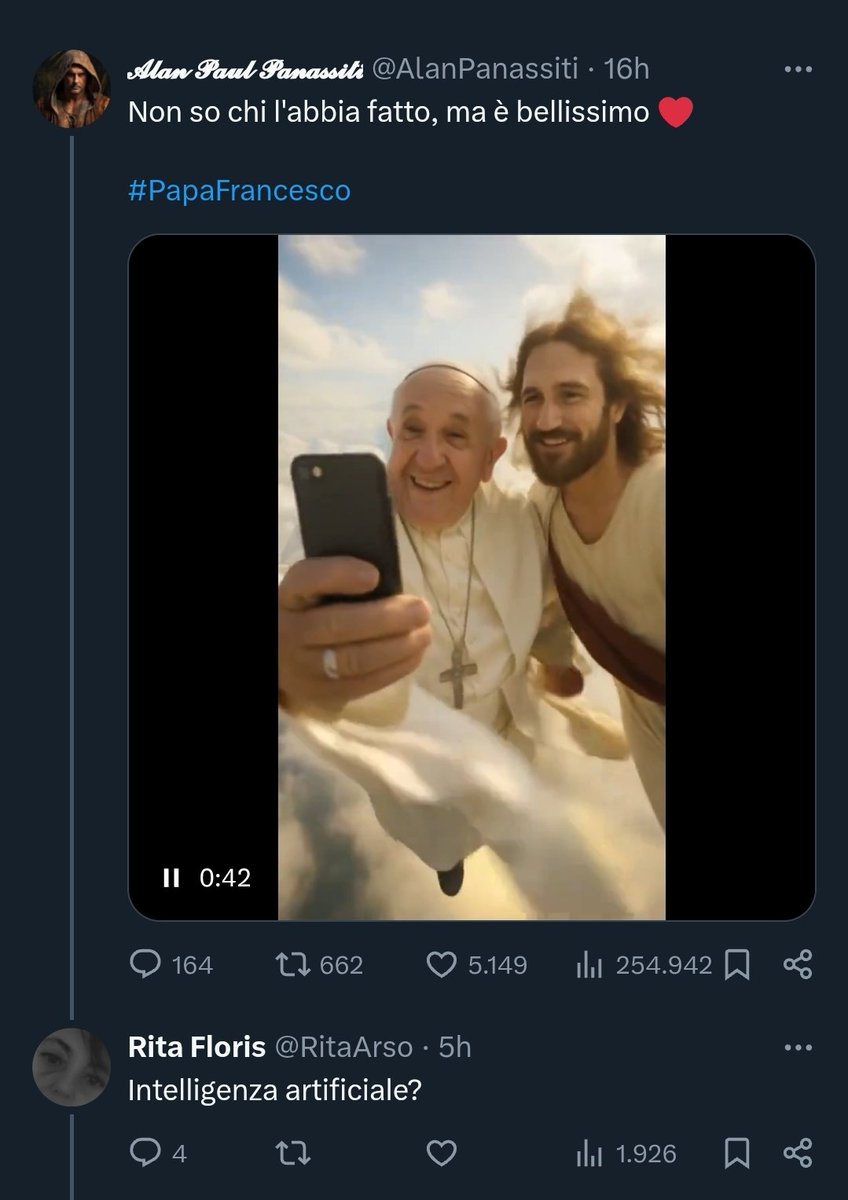 no no ripresa in diretta dal satellite