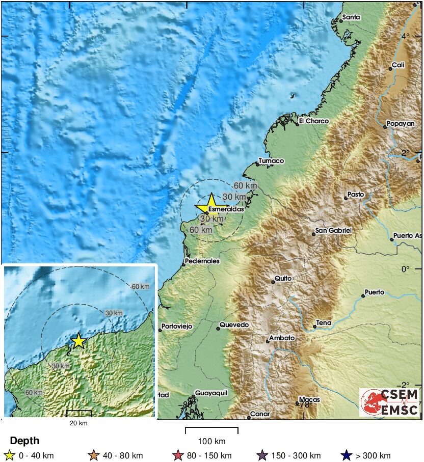 #Earthquake (#sismo) confirmed by seismic data.⚠Preliminary info: M6.4 || 14 km NE of #Propicia (#Ecuador) || 4 min ago (local time 06:44:53). Follow the thread for the updates👇