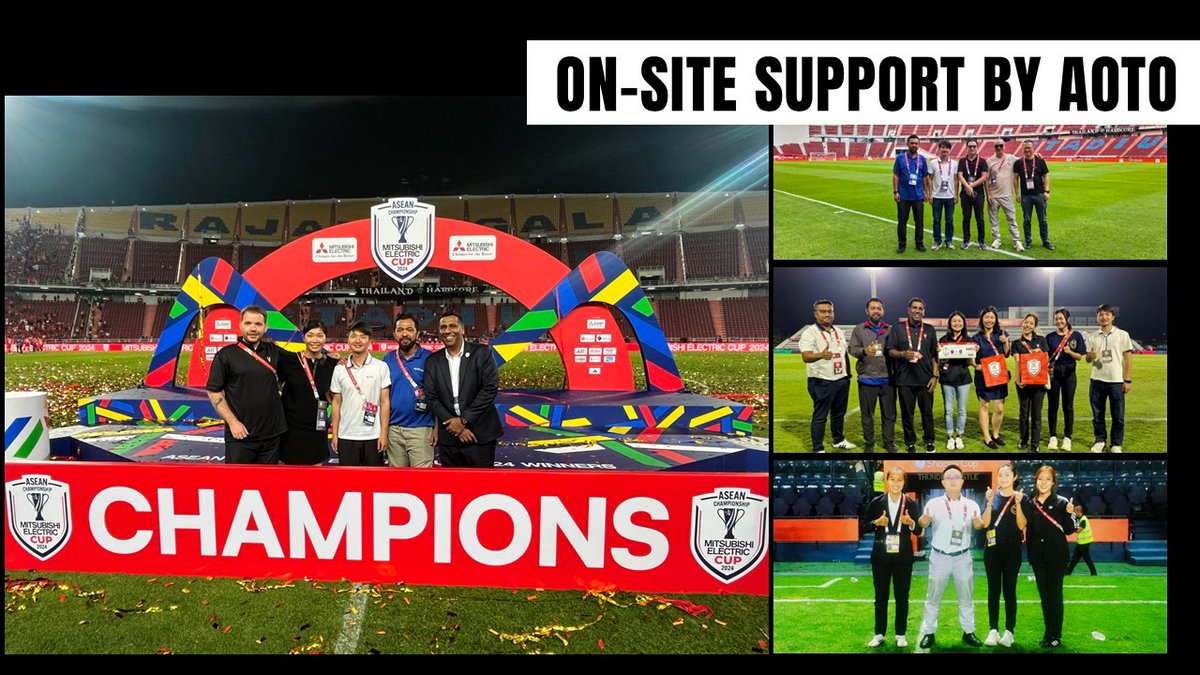 AOTOElectronics's tweet image. ⚡ YEAR 1 REPORT CARD ⚡
56 matches. 152 displays per match. 10 nations. 99% satisfaction.
Shopee Cup ➕ Mitsubishi Electric Cup—powered by AOTO SP Series LED panels + ASOP systems.

7 more years to innovate.
Every match = mission-critical.

#AOTO #StadiumTech #ASEANFootball