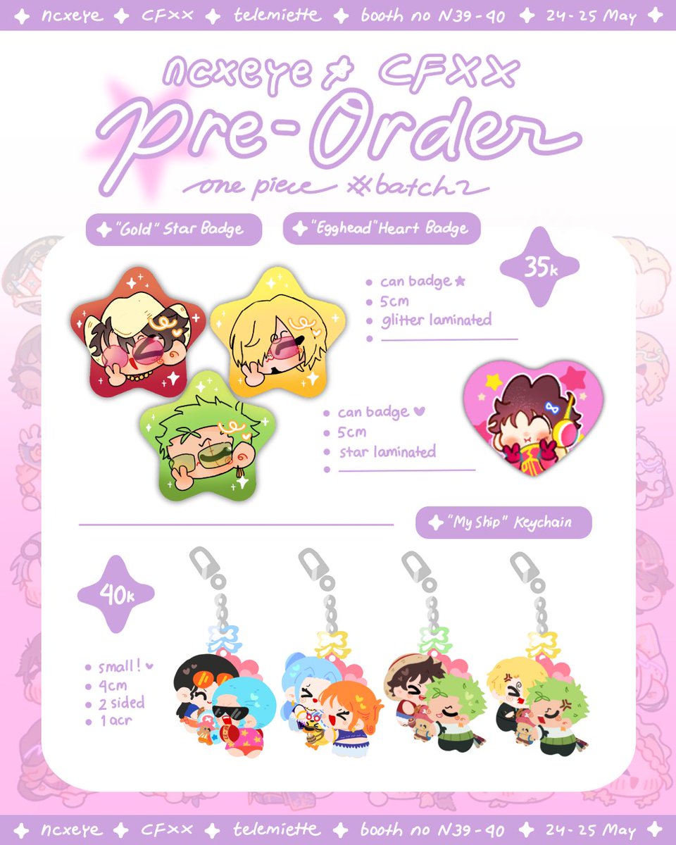 ncxeye's tweet photo. [rt and ♡ appreciated!]

Noe's CFXX batch 2 PO + 𝒈𝒊𝒗𝒆𝒂𝒘𝒂𝒚
‧₊˚ Pick-up &amp; Mail Order
🐼 25 Apr - 2 May 2025
ִֶָ☾. Telemiette N39-40
✮⋆ Fandom: Identity V , One Piece , Hannibal , BBC Sherlock
🌐 GO DM first

❥・https://t.co/uhmCcFRvUX
#comifuroxx #idv #cf20
(1/2) ✩ https://t.co/eV1mxSOh0L