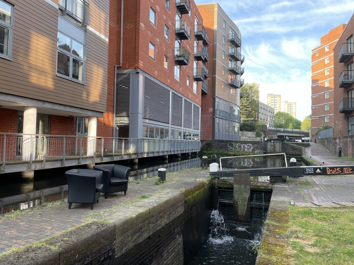 Spotted this morning. No-one does al fresco, waterside seating quite like Birmingham