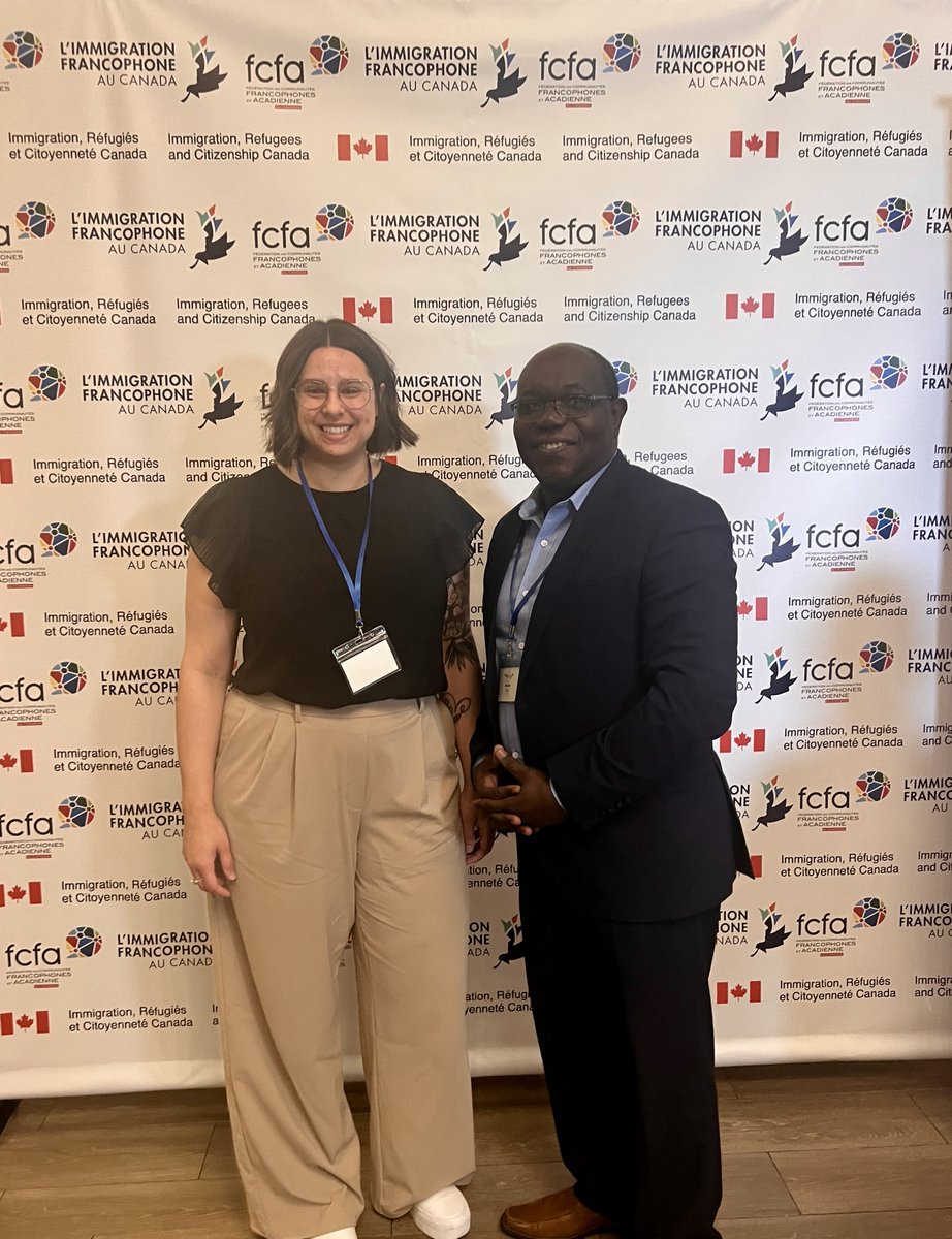 Pour contribuer activement à améliorer le bien-être, l’épanouissement, la stabilité et favoriser une véritable inclusion des immigrants dans nos communautés francophones, Alain et Erika, membres de la gestion, sont au 18 Symposium francophone sur l'immigration au Canada à Ottawa.
