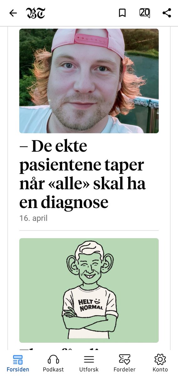 Like mange psykiske diagnoser som det er dager i året ....behov?