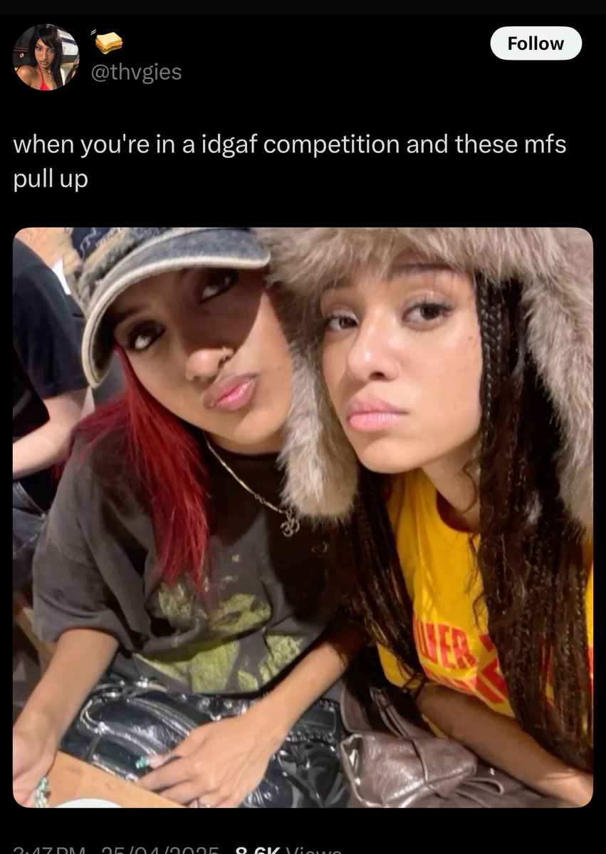 ‘idgaf competition’ 🤣