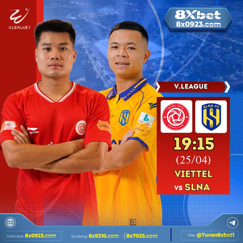 8xbet_'s tweet image. ❓  THẮNG BẠI TẠI ĐỘI CHỦ NHÀ 🔍

🔥   VIETTEL ⚡️  SLNA
🏟   Mỹ Đình
⏰   T6 | 19:15 | 25-04-2025
🏆   V-League | Vòng 20

#8xbet #VIETTEL #SLNA #VLeague #dudoantyso #thethao #bongda #bongdavietnam #viral #hot