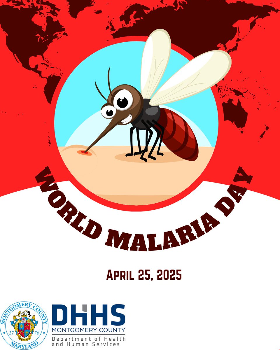 Healthy_MoCo's tweet photo. While the risk of locally acquired malaria is low in the U.S., World Malaria Day reminds us how important it is to prevent mosquito bites. Learn more: https://t.co/DHJp2NrWAV 
#MalariaDay https://t.co/TFXE65PAkt